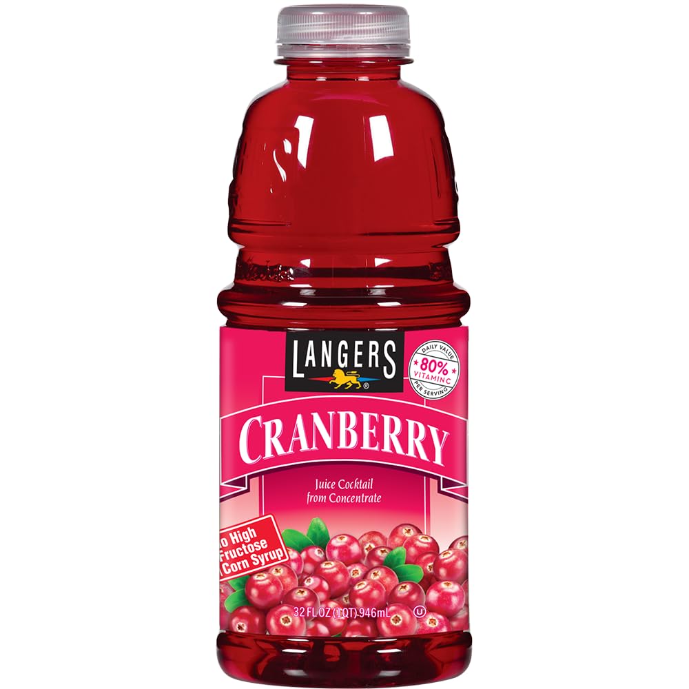Langers Cranberry Juice Cocktail 32 Fl Oz (Pack of 12)