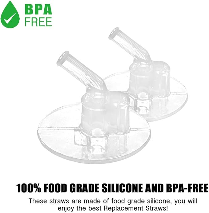 Greant 6 PCS Replacement Straws compatible with Thermos 12oz (Model F401 & F410), Replacement Part compatible with Thermos 12 oz Bottles