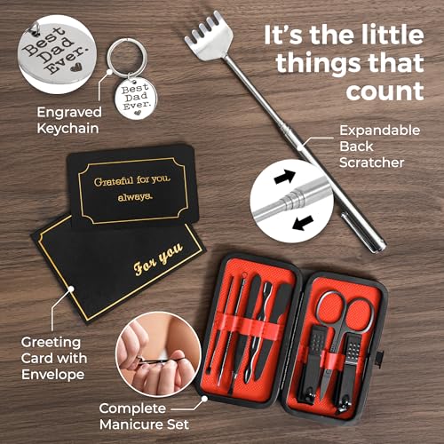 Fairly Dunn Premium Dad Gift Set – 7-Piece Gift for Dad, perfect for Father’s Day, birthdays, Valentine’s Day, or get well...