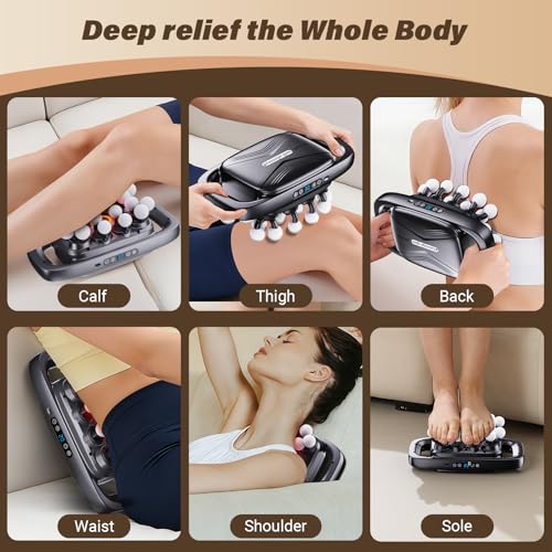 ENRIPRT 20 Head Massage Gun Deep Tissue, 2026 Upgrade Back Muscle Massager with3 Modes & 30 Intensities,2600mAh,6H Runtime...