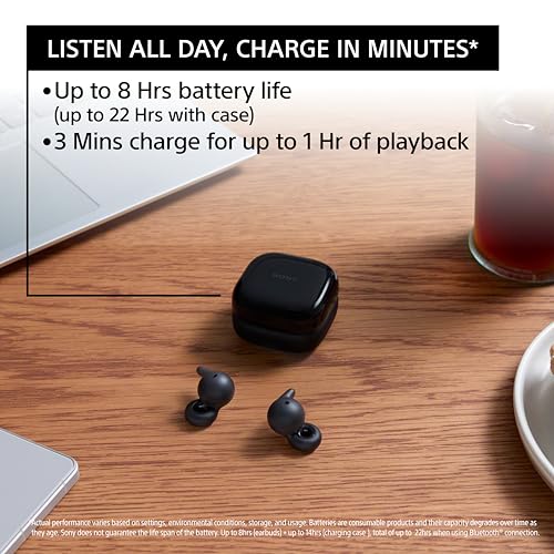 Sony - LinkBuds Open True Wireless Earbuds - Black (Renewed)