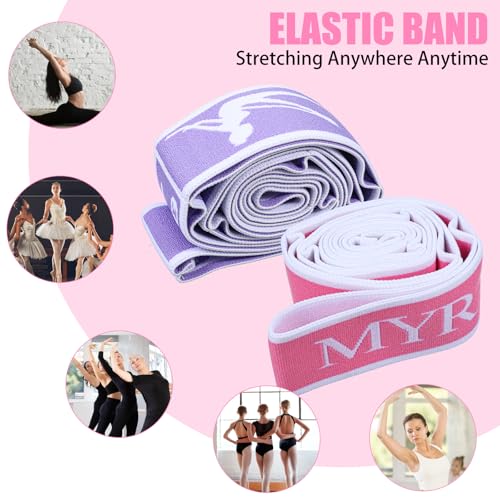 2 Pcs Kids Stretch Bands, 8 Loop Adjustable Dance Stretching Straps Practical Reusable Ballet Foot Stretcher for Children ...