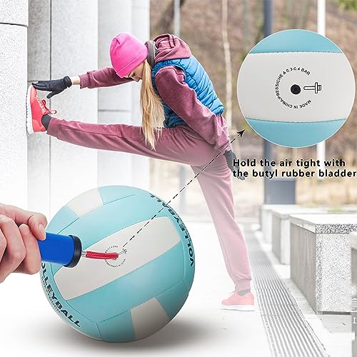 UUBEMM Volleyball Soft Touch for Indoor Outdoor Beach Park Games Gym Practice,Official Size Backyard Volleyballs with Pump...