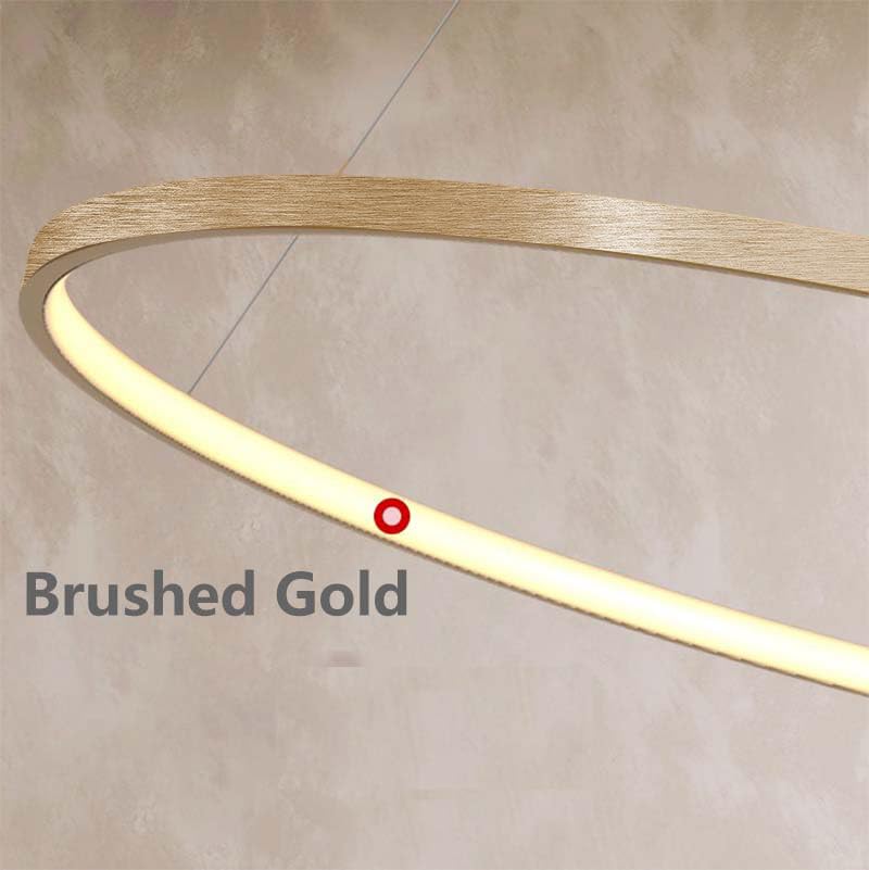 LightInTheBox Modern LED Chandelier Pendant Light Fixture, Dimmable, 23.6in, Gold, Metal, Model 5e9878be-a45f-4f52-9