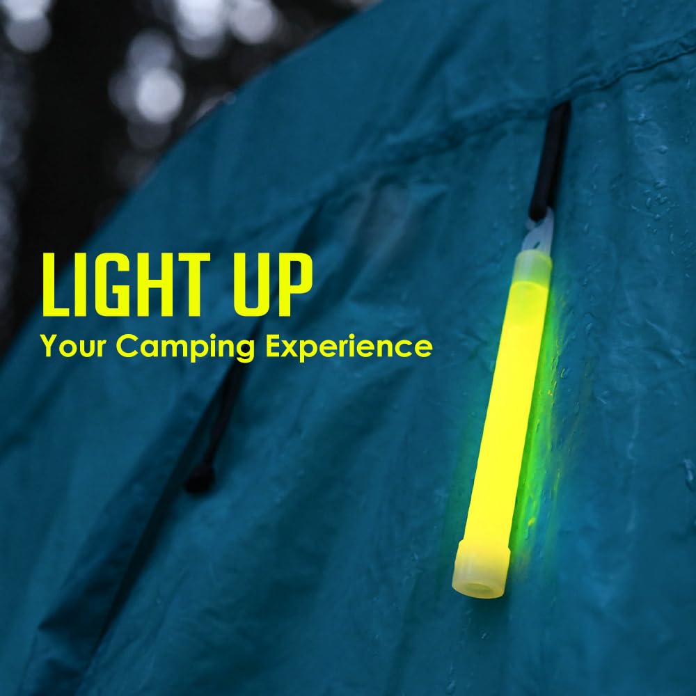 EVERLIT Glow Sticks - 6 Inch Light Sticks, 24 Pack, Green, Ideal for Parties, Camping, Emergencies, Up to 12 Hours Duration