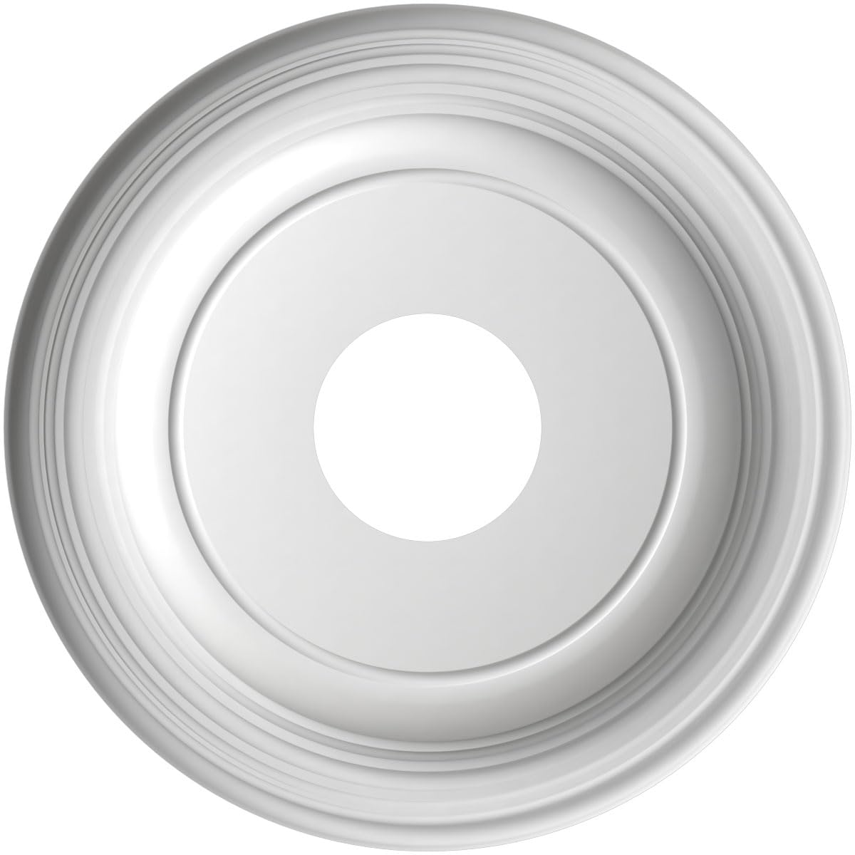 13Od X 3 1/2Id X 1 1/4P Traditional Thermoformed Pvc Ceiling Medallion (Fits Canopies Up To 7 1/2), Metallic Copper