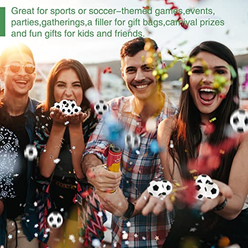 Xeehwb 30pcs Bouncy Balls,Soccer Bouncing Balls,High Bouncing Rubber Soccer Ball for Stress Relief,Multi-Item Party Favor ...