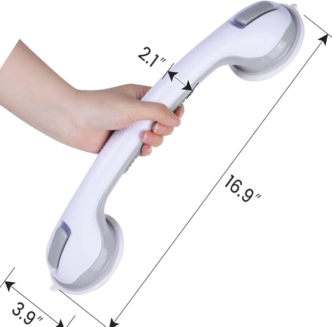 Grab Bars for Bathtubs and Showers,(2 Pack)Shower Handles for Elderly Seniors bar Bars Safety Elderly Suction 500 lbs Cup and Walls bathtubs Handicap Heavy Duty Grabbers Wall