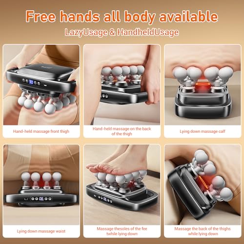 Feyano 16 Heads Massage Gun Deep Tissue Neck Massager, Valentine's Day Gifts, 16-Head Massage Gun Set for Deep Tissue, Bac...