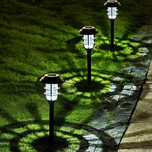 Solpex Solar Outdoor Path Lights, 8 Pack Cold White, Waterproof Landscape Lighting For Garden, Yard, Patio, Model 8348-X