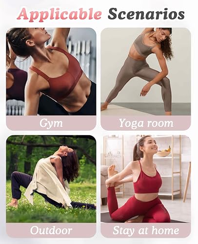 Geyynow 3 PCS Figure 8 Resistance Bands for Women, 15 Lbs & 25 Lbs & 35 Lbs Keep Resistance Band for Arm with Non-Slip Han...