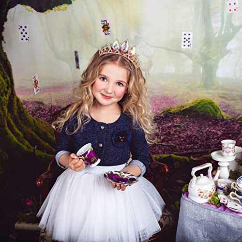 Velscrun Girls Rapunzel Crown, Princess Tiara Headband, Multicolored Crowns for Birthday Party and Halloween Cosplay