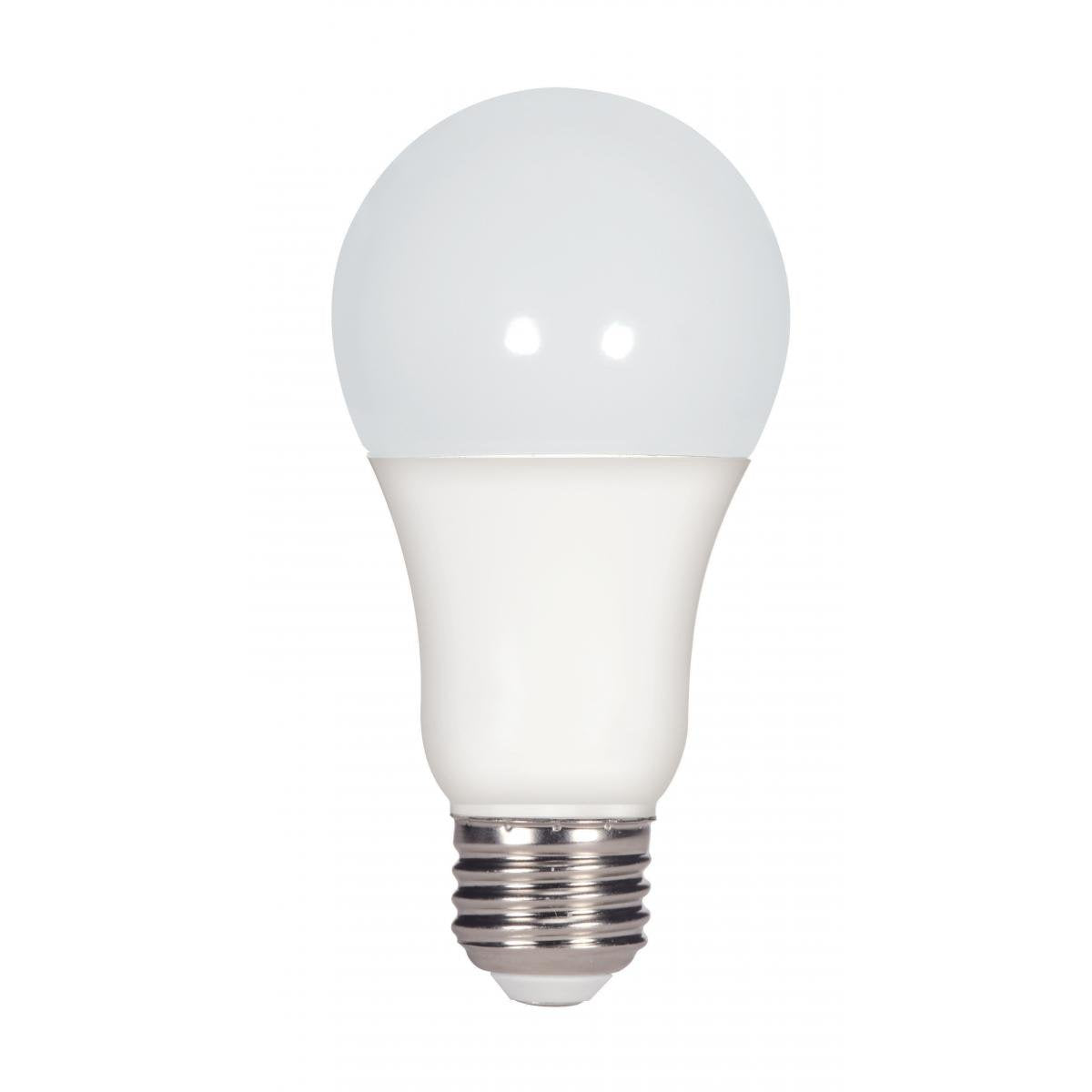 Satco Lighting S29816-15 Watt A19 LED Dimmable Light Bulbs - Frosted - 3000K - E26 Medium Base - 220 deg. Beam Angle - 120 Volts