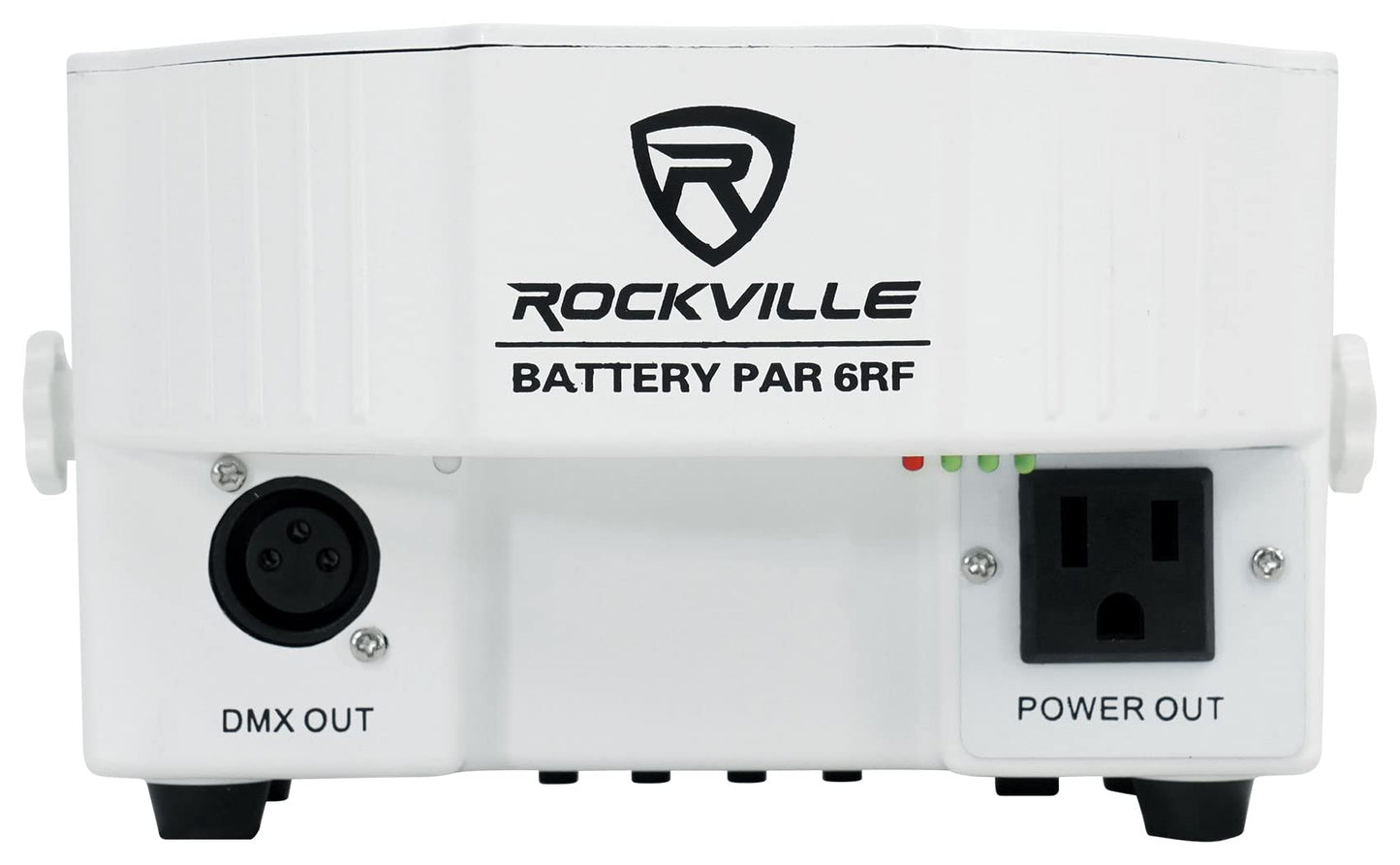 Rockville Battery Par 6Rf White Rgbwa+Uv Wireless Dmx Led Wash Light, 6 Leds (6W Each), Rechargeable & Replaceable Battery, Rf R