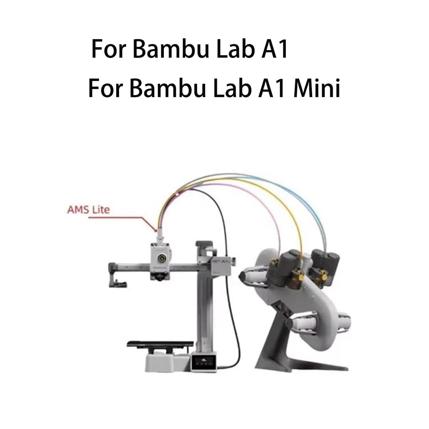Sahvaim Original Bamboo Lab A1/A1 Mini AMS Lite Filament Hub Five Way Components Switch consumables Multi-Color Printing for Bambu Lab 3D Printer Parts