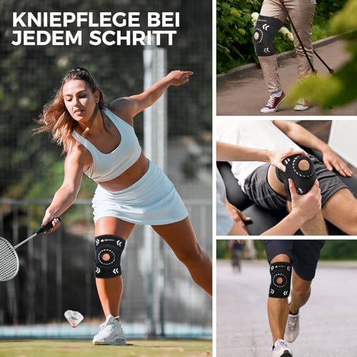 Adjustable Knee Support Brace for Women Men, Adjustable Compression Knee Patellar Pad Tendon Support Sleeve Brace - Arthri...