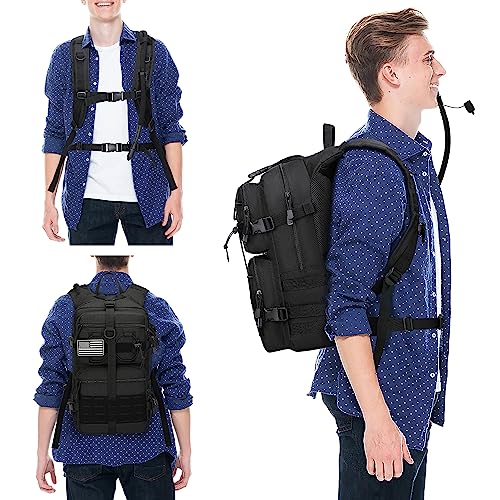 1050D Tactical Hydration Backpack with 3L TPU Water Bladder, Military Molle Water Backpack Perfect for Men & Women, Hydrat...