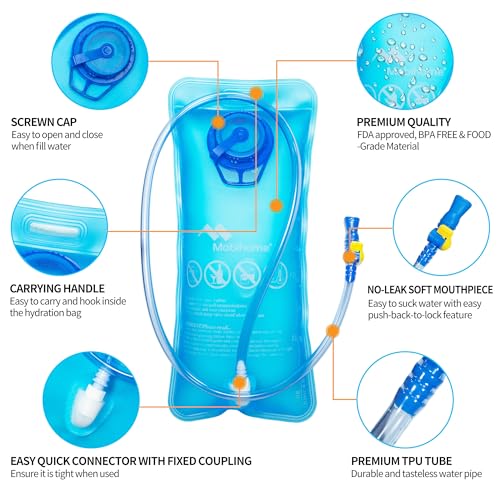 Mobihome Hydration Backpack & 2L Leak Proof Water Hydration Bladder,Lightweight Running Backpack & Hydration Pack, Runnin...