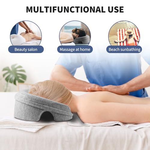Face Down Pillow Massage Headrest for Bed, Stomach Sleeping Pillow, Face Cradle, BBL Pillow After Surgery Post Eye Surgery...