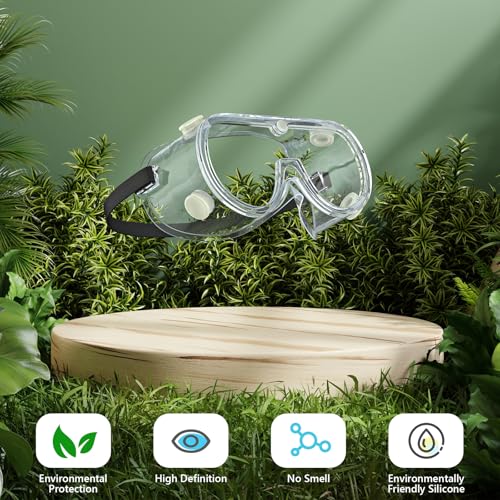 VOOVAO Anti-fog Safety Goggles,Adjustable Chemistry Lab Goggles