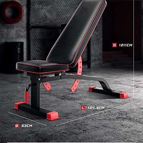 SLGGPJBU Weight Bench Adjustable Workout Bench - Multifunctional Dumbbell Bench, Sit Up Bench Foldable Fitness Training We...