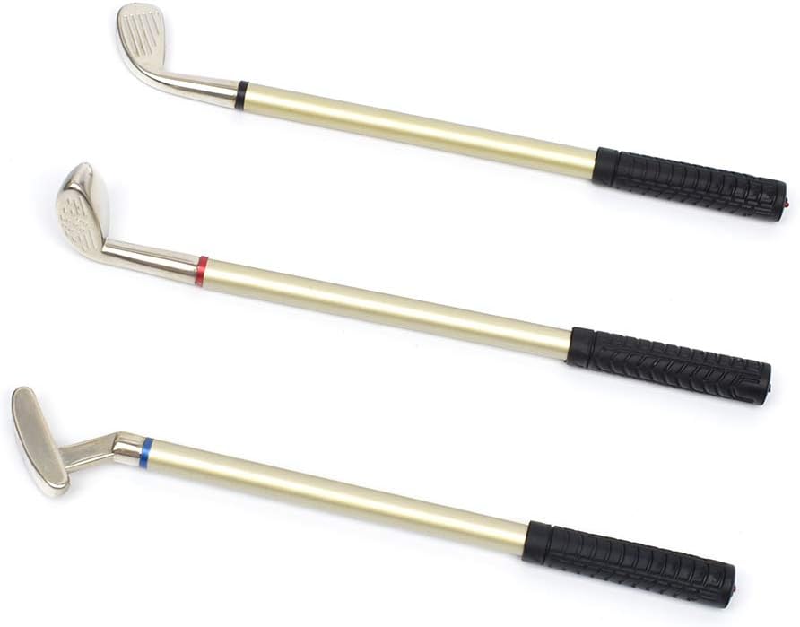 Dual-Purpose Creative Golf Pen Holder With 3 Club Pens - Office Desk Decoration, Souvenir Birthday Gift for Golfer Fans, Women and Men