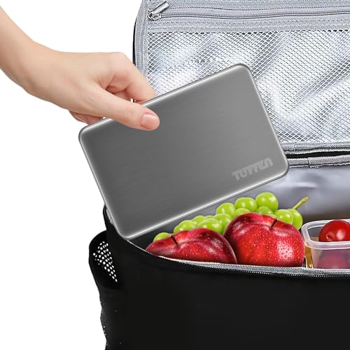 Tuffen Ice Packs for Lunch Boxes, Stainless Steel Cooling Pack for Cooler, Quick Freeze Long-Lasting Reusable Ice Pack, Mu...