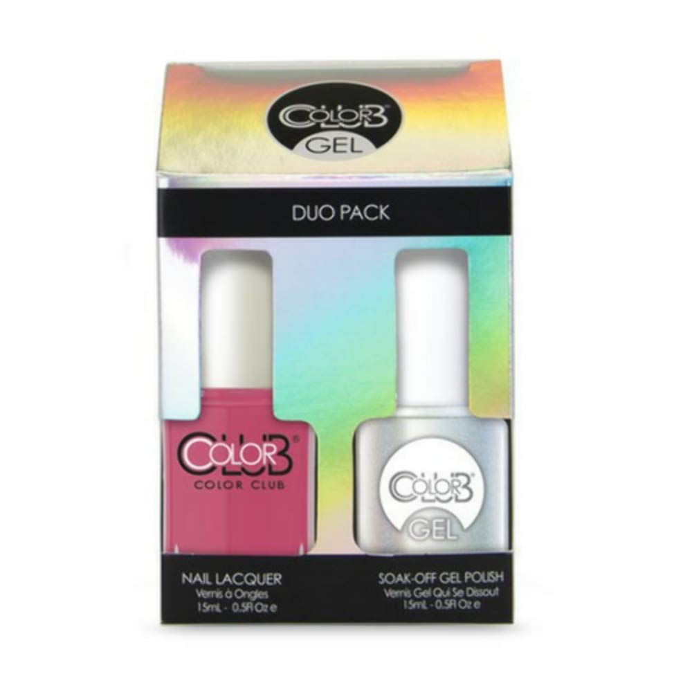 Color Club All Over Pink Color Club Gel + Lacquer Duo Includes 1 Each Of 05kgel47 and 05a47, 0.5 fluid_ounces