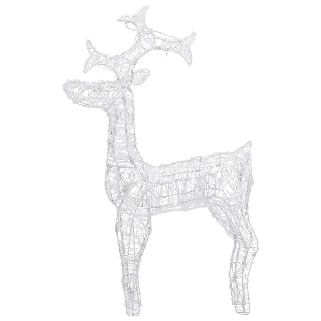Revera Reindeer Christmas Decoration 90 LEDs Acrylic 23.6inx6.3inx39.4in Model 289961