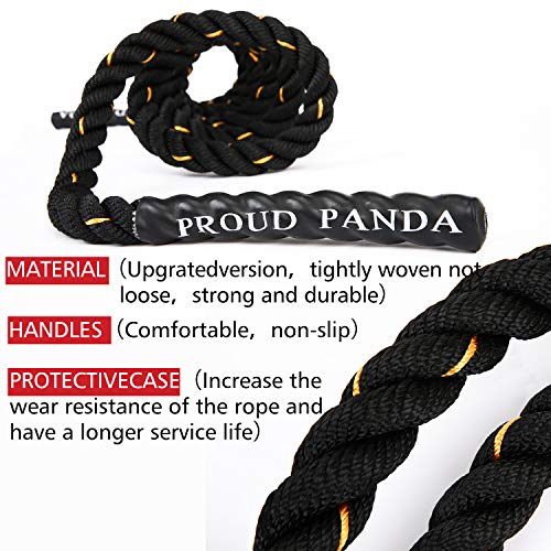 Heavy Jump Ropes for Fitness 2LB/3LB/5LB,Weighted Adult Skipping Rope Exercise Battle Ropes for Men & Women,Total Body Wor...