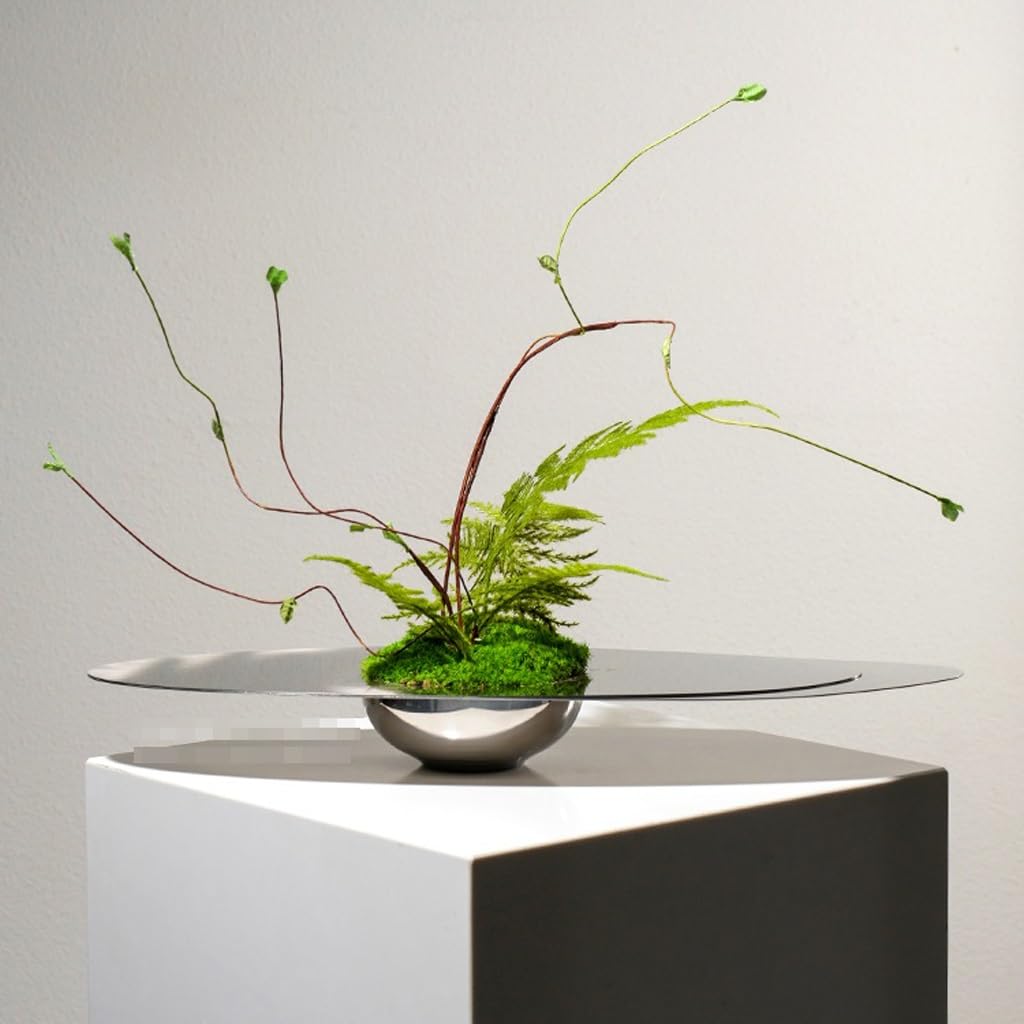 Light Luxury Hotel Living Room Table Floral Arrangement Stainless Steel Decoration Simulated Fake Plants