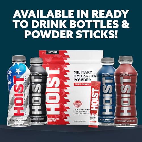 HOIST Electrolyte Drink Mix Powder Sticks – Rapid Rehydration, Military Hydration Formula – Grape (12 Single-Serve Packs)