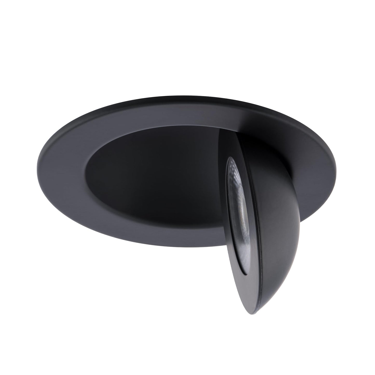 Wac Lighting Lotos 6In Led Round Adjustable Recessed Light 5-Cct Selectable 15W 1 350 Lumens Ic-Rated Airtight 120V-277V Universal In Black