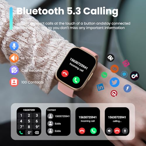 Smart Watch for Men Women (Answer/Make Call), 1.95" Touch Screen Fitness Tracker with Heart Rate/Sleep Monitor, IP68 Water...