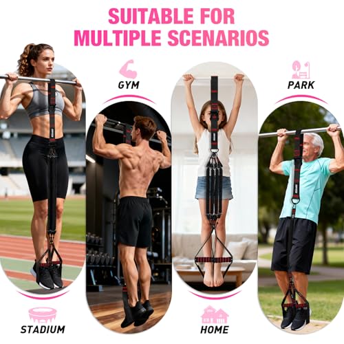 Pull Up Assistance Bands for Women, Heavy Duty Resistance Bands with Handles, Exercise Band with Door Anchor, Workout Band...