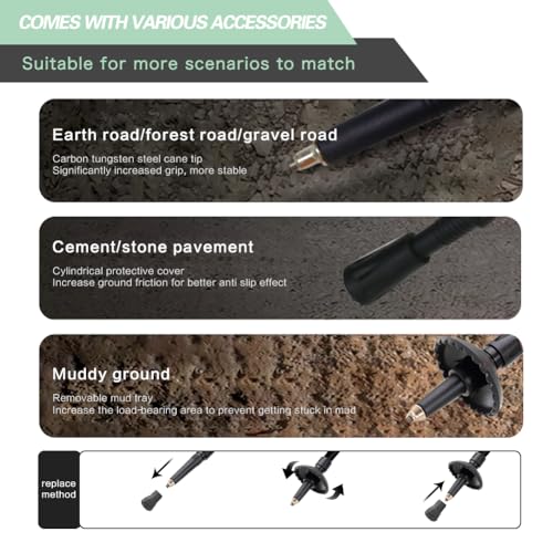 Yourjoy Hiking Trekking Poles for Kids, 2 Pack Anti Shock, Adjustable, Collapsible Hiking Poles for Trekking or Walking, L...