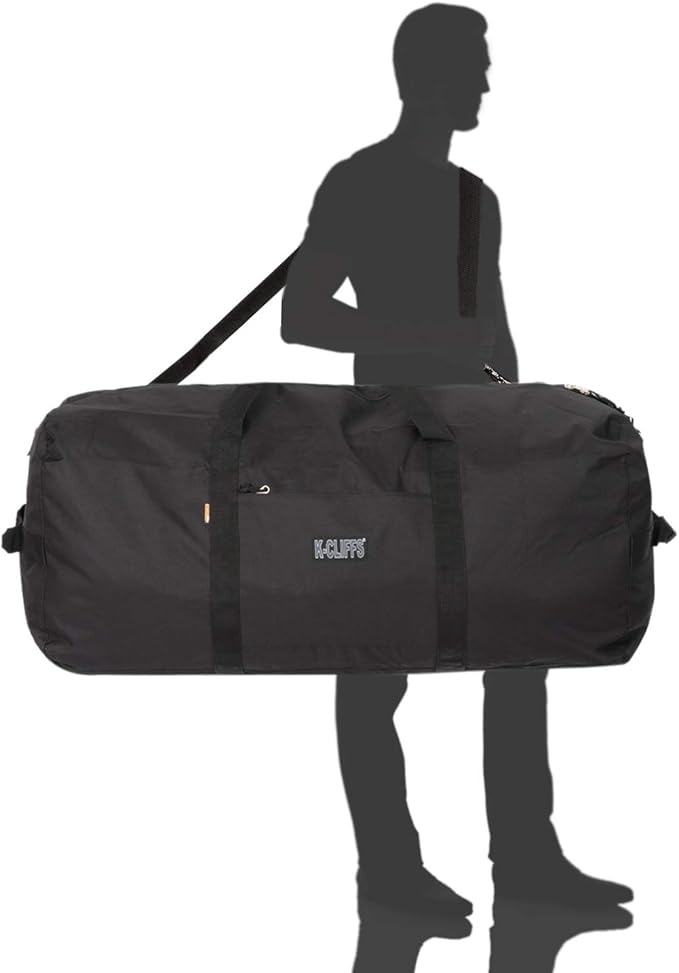 Heavy Duty Cargo Duffel Large Sport Gear Drum Set Equipment Hardware Travel Bag Rooftop Rack Bag (36" x 17" x 17", Navy)