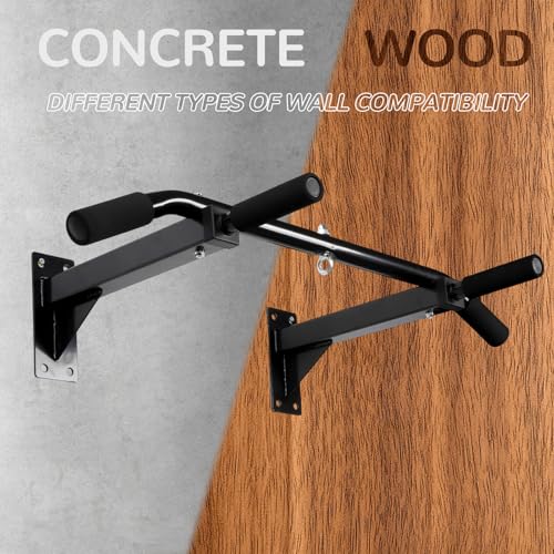 Pull Up Bar Wall Mounted Multifunctional Wall Mounted Pull Up Bar for Home Gym Workout Strength Training Equipment