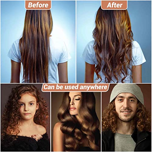 Self Grip Hair Rollers Curlers Set - 24 Pieces with 3 Sizes (4 Jumbo, 4 Large, 4 Medium) and 12 Clips for Volume on Long, ...