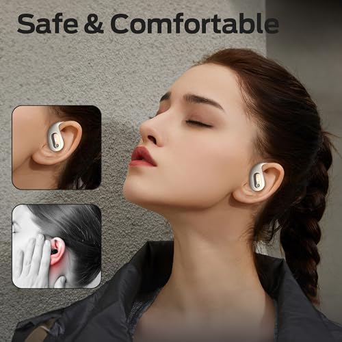Monster Open Ear AC210 Headphones, Bluetooth 5.4 Earphones Stereo Sound, Wireless Headphones 30 Hours Playback, Type-C Cha...