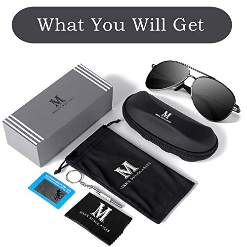 mxnx Aviator Sunglasses for Men Polarized Women UV Protection Lightweight Driving Fishing Sports Unisex glasses MX208
