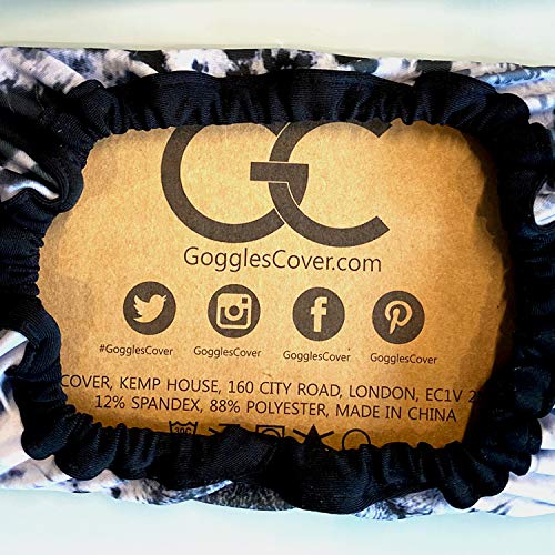 GogglesCover ACMEER Housse de protection de qualité supérieure pour lunettes de ski et de snowboard, motif camouflage gris.