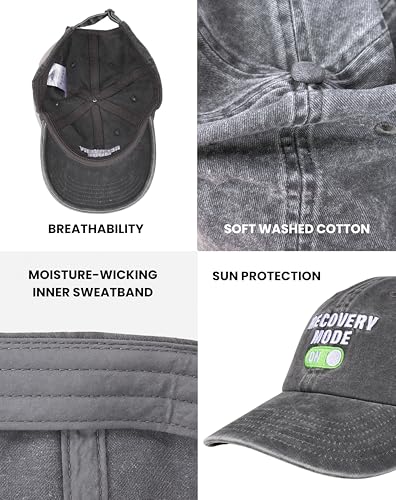 InnoBeta Get Well Soon Gifts Cap for Women, Men - Adjustable Vintage Washed Cotton Embroidered Hat