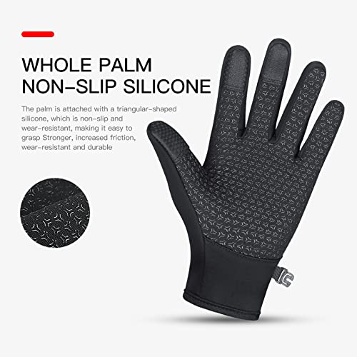 TEMEI Winter Thermal Gloves for Men and Women, Waterproof Windproof and Non-Slip Gloves, Warm Touch Screen Gloves for Outd...