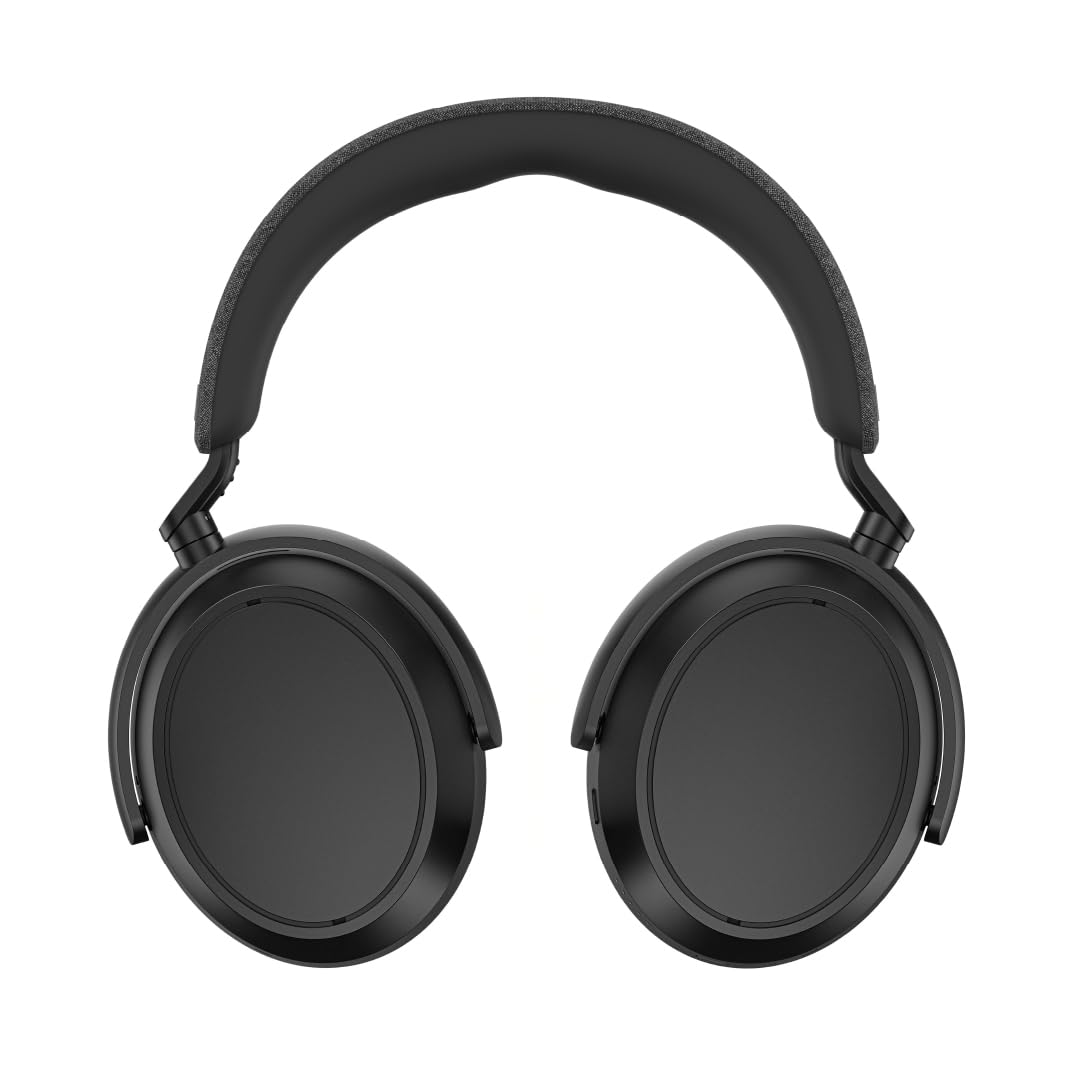 Sennheiser MOMENTUM 4 Wireless Headphones - Bluetooth Headset for Crystal-Clear Calls with Adaptive Noise Cancellation, 60h Battery Life, Lightweight Folding Design, Black