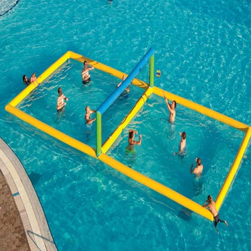 YJFEDCC Water Volleyball Court, Basketball Court, Water Volleyball Court, Inflatable Water Toys Water Football Field