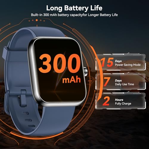 Smart Watch with Alexa Built-in, 1.83" HD Touchscreen Fitness Tracker, Bluetooth Notifications/Calls, IP68 Waterproof, 12...