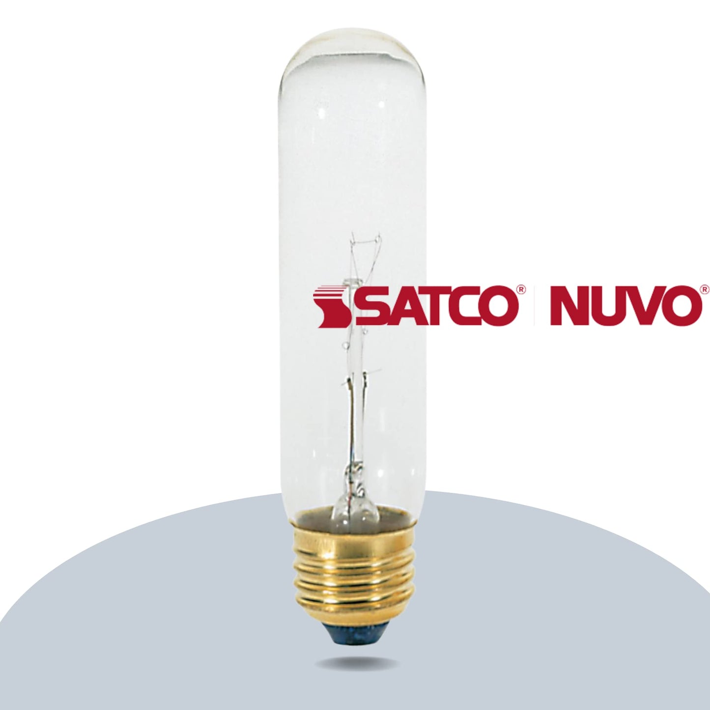Satco S3700 T10 Decorative Chandelier Light Bulb, 25W, 120V, Clear, 200 Lumen, 2700K Warm White, E26 Medium Base,