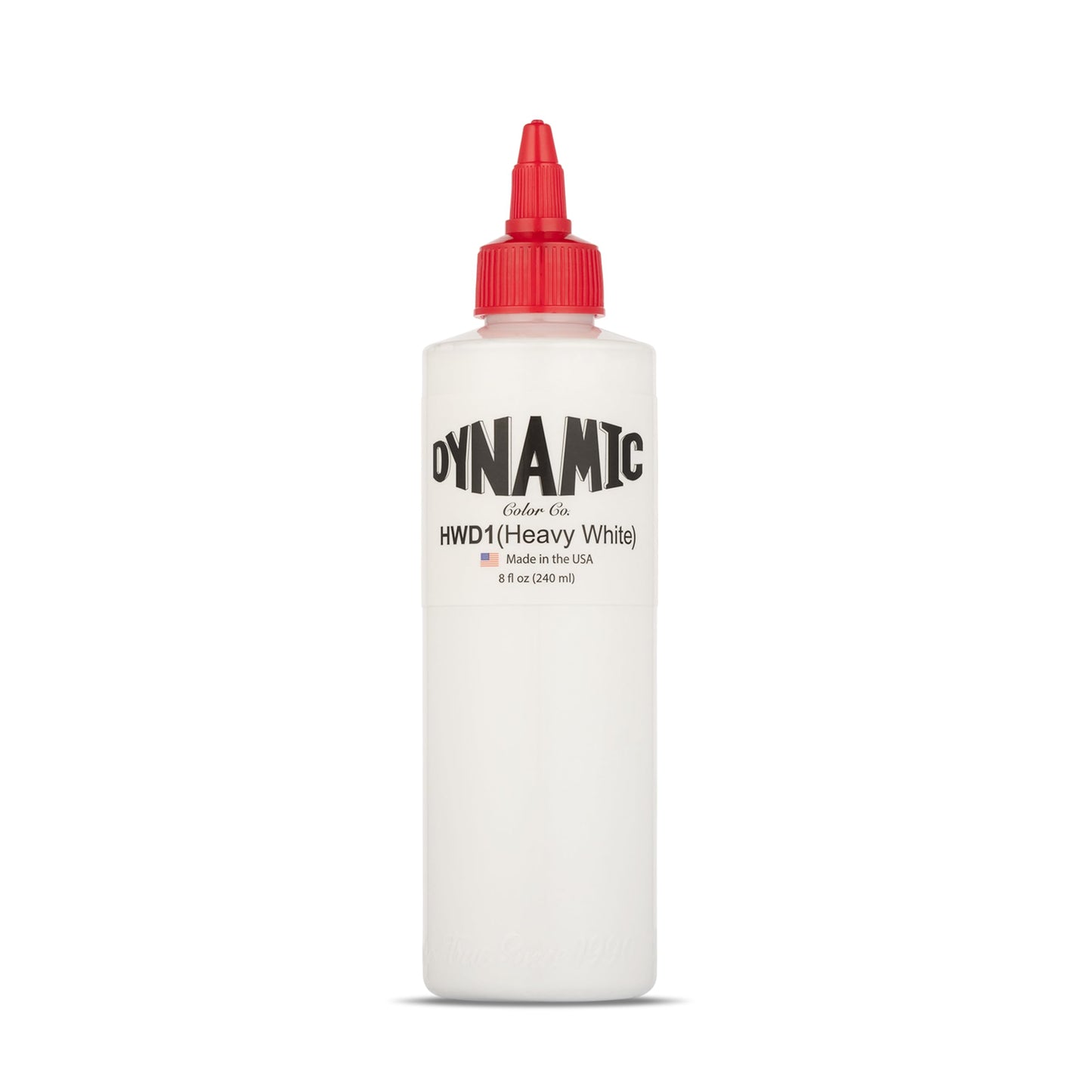 Dynamic Color Co- Heavy White Tattoo Ink, Made in USA, Sterilixed, 8oz Bottle