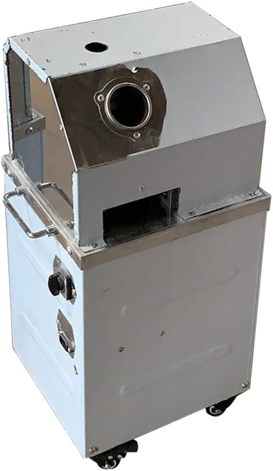 TECHTONGDA Sugarcane Press 110V 3 Rollers Sugar Cane Juicer Electric Sugar Cane Ginger Press with 304 Stainless Steel Rollers and Water Injection Hole 660lb/h Productivity for Commercial Use